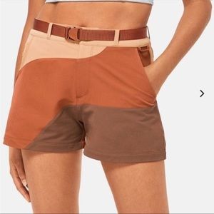 Outdoor Voices RecTrek colorblock shorts, size Medium